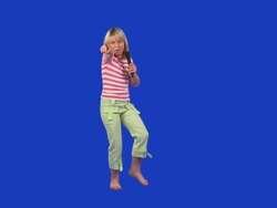 Little Girl Singing Stock Footage