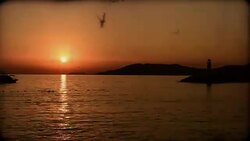 Sunset over sea / Stop Motion Video Stock Footage