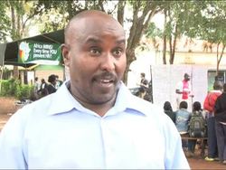 CLEAN: KENYA, Nairobi : A huge portable projector is travelling from Kenya to South Africa during th News Clip