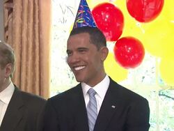 Madame Tussauds Celebrates Barack Obama's 48th Birthday Stock Footage