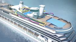 Royal Caribbean reveals world's longest sea waterslide Instructional Video