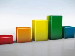 Graph Rising Color Stock Footage