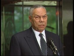Powell comments, meets with Georgian prime minister Instructional Video