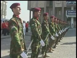 Officials in Irbil hoisted the new Iraqi flag at a special flag raising ceremony on Sunday News Clip