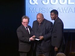 Quincy Jones, Paul Williams, Babyface at 25th ASCAP Rhythm & Soul Music Awards on 6/29/12 in Los Angeles, CA Stock Footage