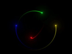 Star Formation: Comet Collision Nova RAINBOW Stock Footage