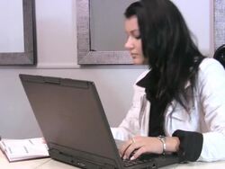 Female hands typing. Working on computer. Businesswoman, business, Internet, office. Stock Footage