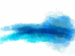 Watercolor dip on a white background. Stock Footage