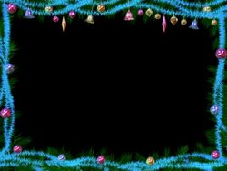 New Year Border #1 b ALPHA PAL Stock Footage