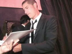 Matthew Fox leaving Trousdale in West Hollywood at the Celebrity Sightings in Los Angeles at Los Angeles CA. (Footage by WireImage Video/GettyImages) Stock Footage