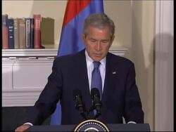 Bush with President Enkhbayar News Clip