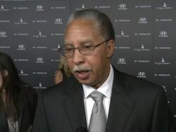 INTERVIEW: Zigaboo Modeliste at RE:GENERATION Music Project Press Interviews and Premiere on 2/9/12 in Hollywood, CA. Stock Footage