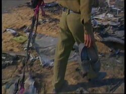 INDIA: GRUESOME TASK OF CLEARING AIR CRASH DEBRIS CONTINUES News Clip