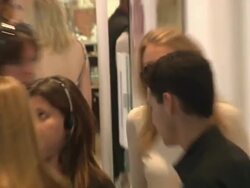 Blake Lively Hosts Grand Opening of Swarovski CRYSTALLIZED Concept Store Stock Footage