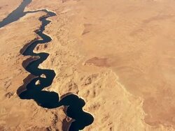 WS AERIAL View of Lake Powell / Arizona, United States Stock Footage