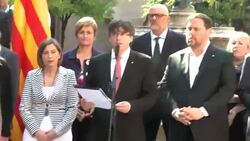 CLEAN : Spain's Catalonia announces October independence vote News Clip