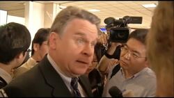 SUPPORTERS, SENTAOR REAX AFTER CHINESE ACTIVIST LANDS IN US News Clip