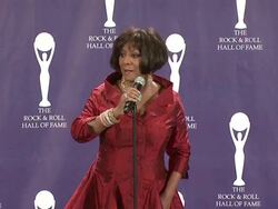 23rd Annual Rock and Roll Hall of Fame Induction Ceremony press room Stock Footage