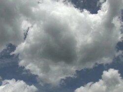 WS T/L View of sky with clouds moving / Serrig, Rhineland-Palatinate, Germany Stock Footage