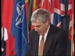 BELGIUM: KOSOVO CRISIS NATO PRESS BRIEFING News Clip