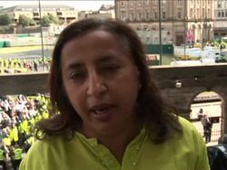 CLEAN: Bottles, stones thrown at British far-right protest News Clip