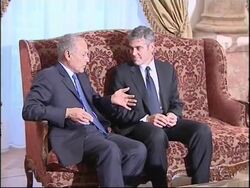 US actor meets Egyptian officials to discuss the Darfur crisis News Clip