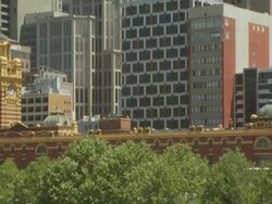 Downtown Melbourne, Australia Stock Footage