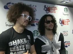 INTERVIEW: LMFAO (SkyBlu & Redfoo) on preforming at the Summertime Ball, the influence of the internet on modern music at the Capital FM Summertime Ball at London England. (Footage by WireImage Video/Getty Images Entertainment Video) Stock Footage