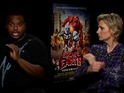 INTERVIEW - Craig Robinson talks about his acting experience on an animated film at "Escape From Planet Earth" - New York Press Junket Stock Footage
