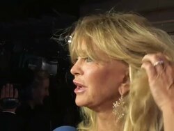 INTERVIEW: Goldie Hawn on being in Venice, The Hawn Foundation and it's work at de Grisogono Party: 64th Cannes Film Festival on May 17, 2011 in Antibes, France. Stock Footage