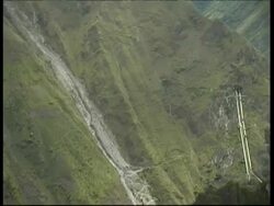 Urubamba Valley, from Machu Picchu, MS, Peru Stock Footage