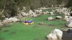 HD: Rafting Down The River Stock Footage