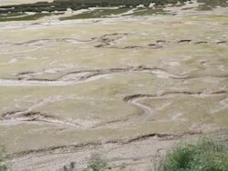 Low and high tide time lapse video Stock Footage