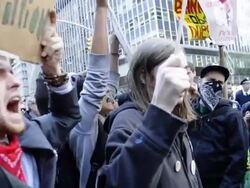 Occupy Wall Street, Manhattan, New York City, USA Stock Footage