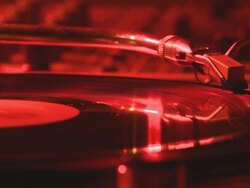 1080p: DJ Playing with turntables Stock Footage