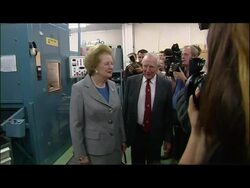Margaret Thatcher visits Pobjoy Mint News Clip