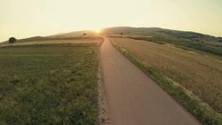 Aerial view of a countryside Stock Footage