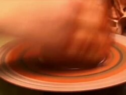 Making pottery on a Wheel Stock Footage