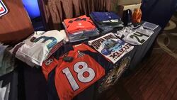 Homeland Security officers in a joint operation with the NFL made a record-breaking seizure of counterfeit items leading up to Sunday's Super Bowl game. (Jan. 30) News Clip