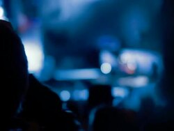 Dancing crowd at concert Stock Footage