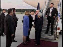 Olmert arrives for his first visit to US as Israeli PM News Clip