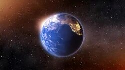 4k Spinning Earth On Space Background Animation Seamless Loop Stock Footage