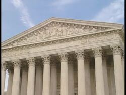CU, ZO, MS, USA, Washington, D.C. Supreme Court building Stock Footage