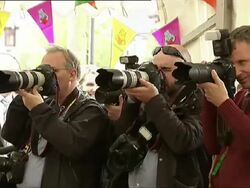 Duchess of Cornwall with children at baking event News Clip