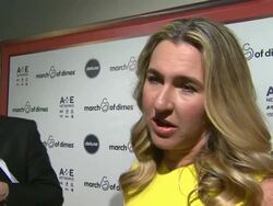 INTERVIEW - Nancy Dubuc on being honored at March of Dimes Celebration of Babies Luncheon Honoring Jennifer Lopez in Los Angeles, CA on 12/06/13 Stock Footage