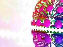 Rotating colored pinheads Stock Footage