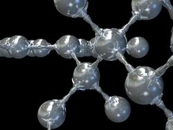 Adrenaline hormone molecule. Animation of a molecule of adrenaline, or epinephrine, a hormone and neurotransmitter. It is secreted by the adrenal glands in times of stress and stimulates the body for action in what is known as the fight or flight response Stock Footage