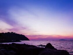 Sunset on the beach Stock Footage