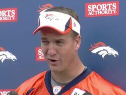 Peyton Manning praises his friend Todd Helton Stock Footage