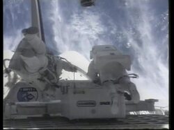 SPACE/USA: SPACE STATION/SPACEWALK News Clip